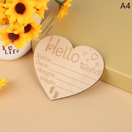 Baby Milstolpe Card Nyfödd Månatlig tillväxt Kort Baby Birth