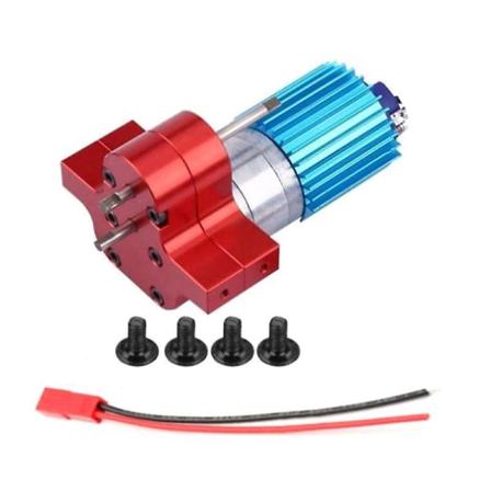 RC-växellåda, metallväxellåda hastighetsväxling med 370 borstmotor för WPL 1633/1632 RC-bil Red