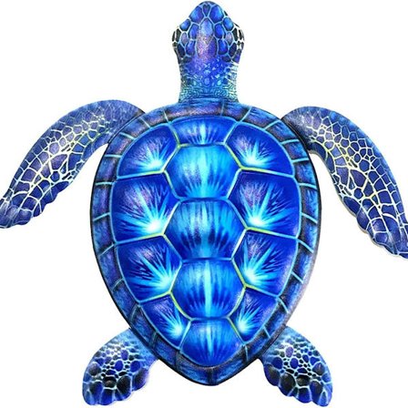 Metall Havskilpadde Strand Utendørs Hengende Veggdekor