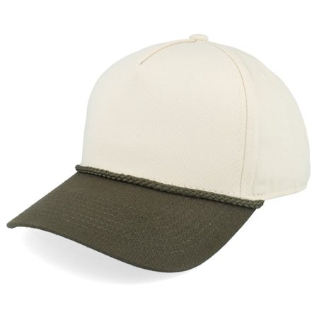 Equip - Beige adjustable Caps - Blank Rope Stone/Olive A-frame Adjustable @ Hatstore