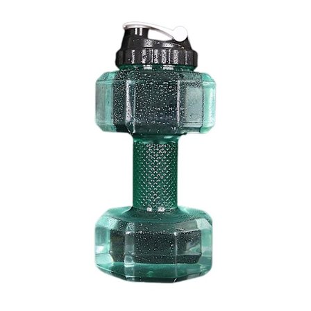 Vannflaske formet som manual, stor kapasitet, bærbar sportsdrikkeflaske i plast