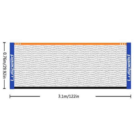 Bærbar sammenleggbar standard profesjonell badmintonnett innendørs ut Hvit