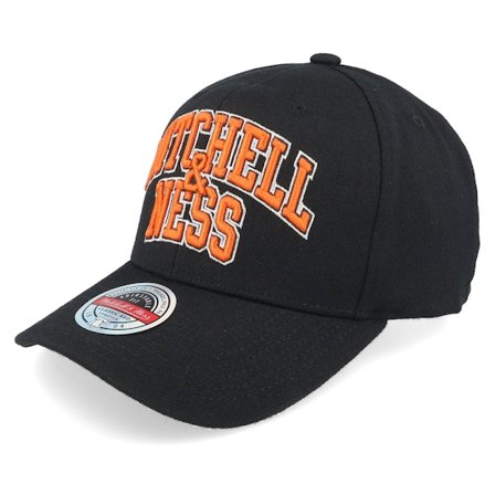Mitchell & Ness - Schwarz adjustable Cap - M&n Arch Black/Orange Adjustable @ Hatstore