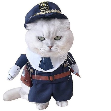 Katte Kæledyrstøj Politi Sygeplejerske Cowboy Sjov Oprejst Kostume