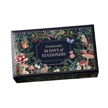 Adventskalender Kontorsmaterial Julklappar Anteckningsbok Pennor Klistermärken Anteckningar