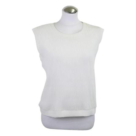 Armani Pre-owned, Pre-owned Polyestertops Wit, Dames, Maat:L