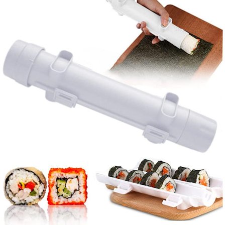 Sushi Maker Roller Monitoiminen Onigiri Muotti Riisi Muotti Vihannekset Liha Rullaustyökalu DIY Sushivalmistuskone Keittiövempaimet Työkalut (