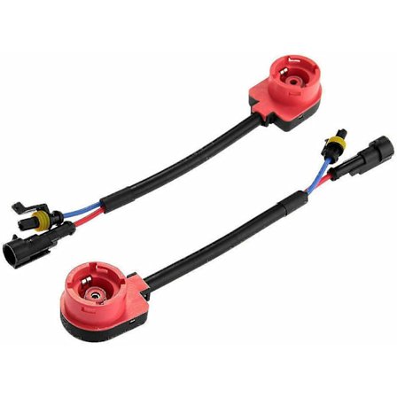 2 stk. D2S D2R Xenon Pærer Plug and Play Varmebestandig Ledningsnet Forlænger Stik AMP Stik