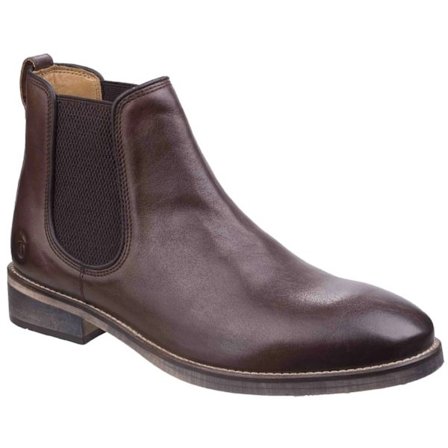 Cotswold Herr Corsham Chelsea Boots i Läder, Storlek 4 UK, Mörkbrun