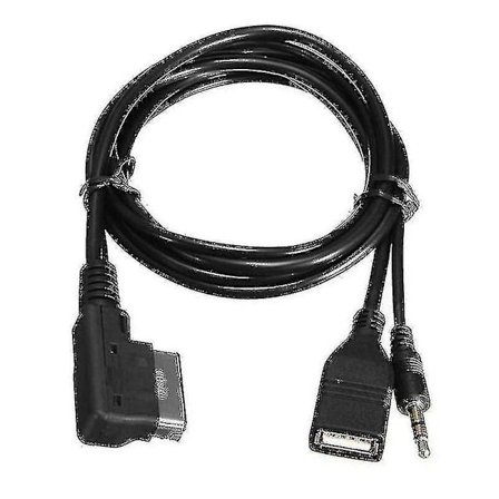 3,5 mm Aux Lydkabel Musikk Mdi Ami Mmi Grensesnitt Usb Lader Adapter For A6l A8l Q7 A3 A4l A5 A1 S5 Q5 Med Ami Grensesnitt