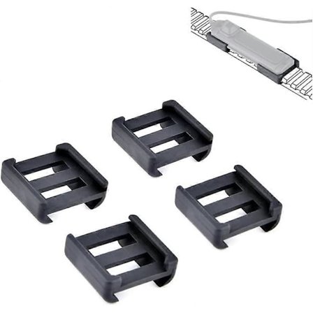 Taktisk Ficklampa Tryckknapp Fäste Clips - för PEQ-15/HL-X/D2/TL (4-pack)