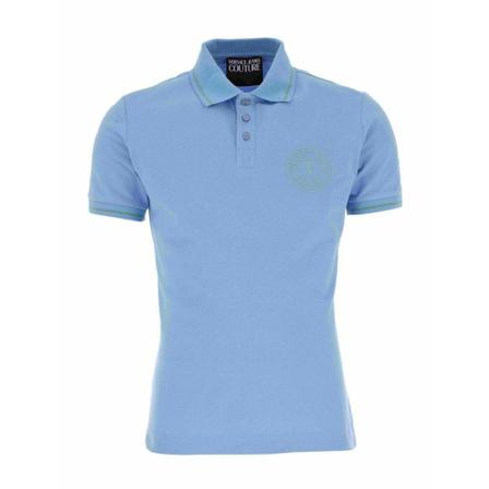 Versace Jeans Couture Polo T.shirt 73Up621 S Vembl S RUB Cotton Piquet Blå, Herre