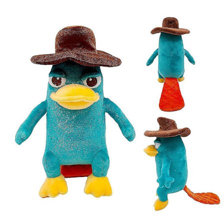 25cm Perry The Platypus Plussjdyr Myk Utstoppa Søt Dyr Leke For