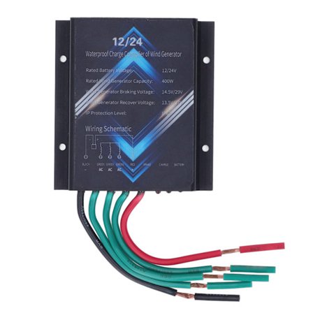400W 12V 24V Vandtæt Vindmølle Kontroller Aluminium Legering