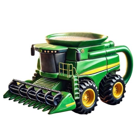 Lantbruksmaskiner Stil Keramisk Mugg Med Skördetema Design Gåva Till Bönder Och Traktorälskare Flerfärgad_Specialerbjudanden