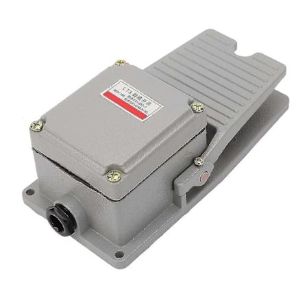 Fotpedal - Halkfri fotpedal med aluminiumskal, momentan pedal Lt3 silverkontakter - Användbar