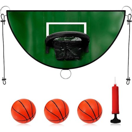 2 stk. Trampolin Basketballkurv, Breakaway Rim til Dunking Trampolin Basketball