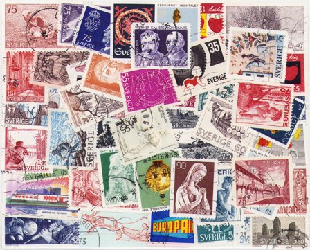 Sverige - 50 forskellige frimærker