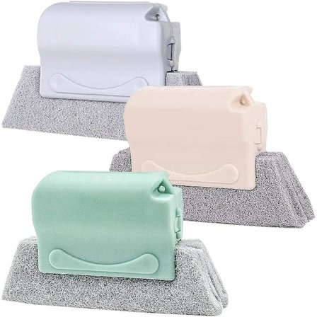 Vinduesrille, Magisk Vinduesrensebørste, Vindues- eller Dørskinnerensebørste, Multifunktionel