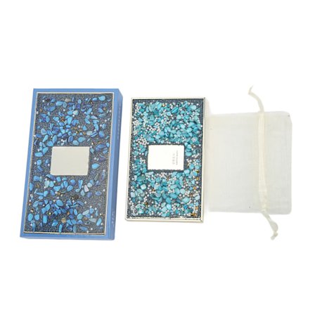 Vannfarger Blå Brilliant Safir Boks 24 Farger Metallisk Glitter Solid Transparent Vannfarge