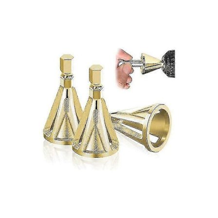 Avgraderingsverktøy for eksterne kanter, sekskantet og trekantet, fjerner grader, avgradering for bor, reparerer raskt skadede bolter