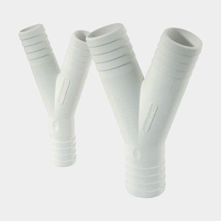 Złączka w kształcie Y TruDesign Y Piece Tail Connector, kompozyt, wąż 19 mm (3/4"), biały - Jachtowa