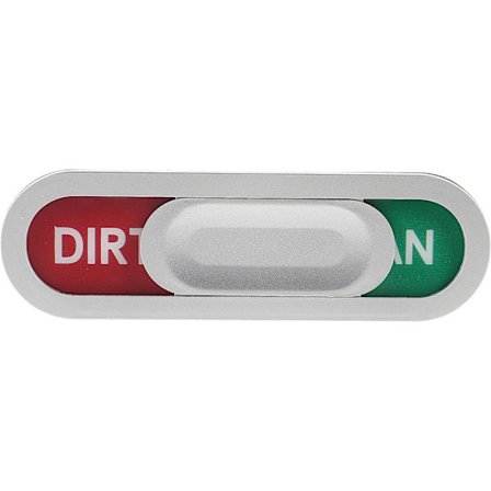 Diskmaskinsmagnet "Dirty Clean" - Skylt för diskmaskin - Magnetisk skylt - Diskmaskinstillbehör [DB]
