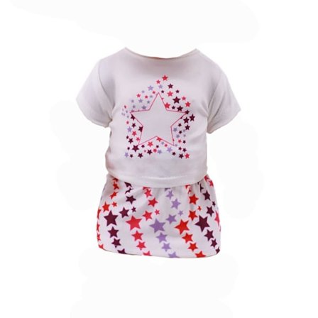 2 STK/sett Dukke Pyjamas Skjortebukser 4 4