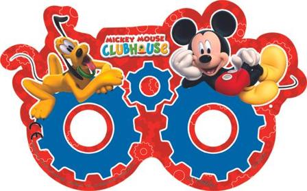 Mikke Mus Papirmasker - 6 stk