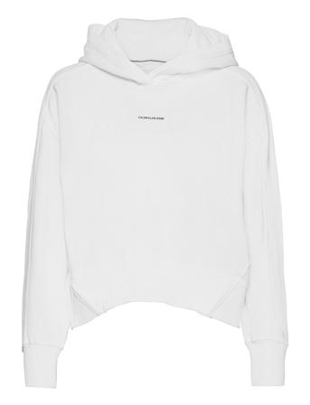 Micro Branding Hoodie White Calvin Klein Jeans