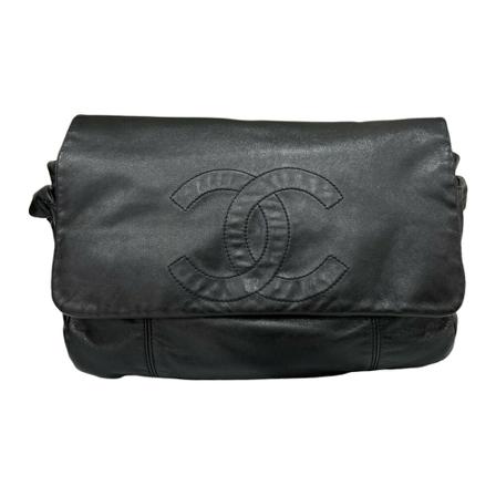 Chanel Vintage Handbags Sort, Dame Vintage Tasker, Størrelse: ONE Size