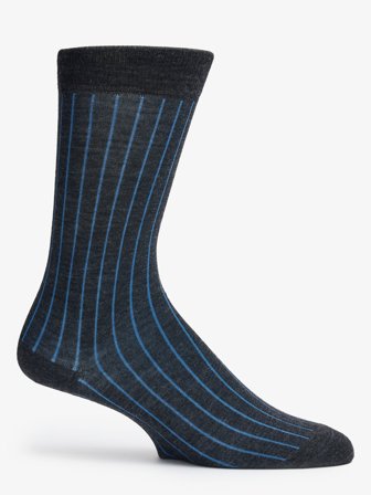 John Henric Men's Grey & Blue Socks Bath Size 43-46