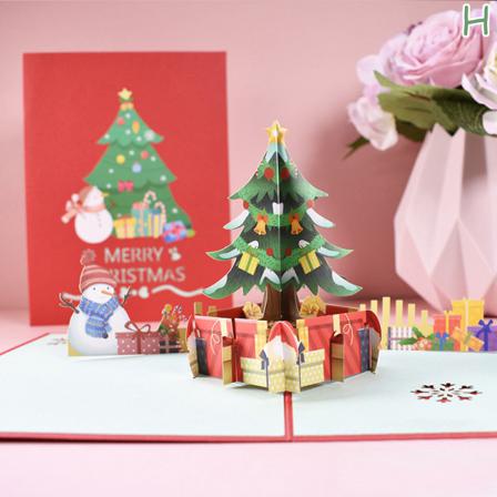 Julkort 3d Pop Up Tomtekort Gift Julhälsning C