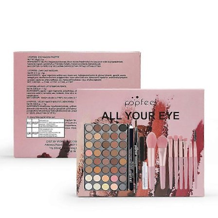 Ögonmakeup Set 40 Färger Ögonskuggspalett Icke Eyeliner Ögonskugga 3ml