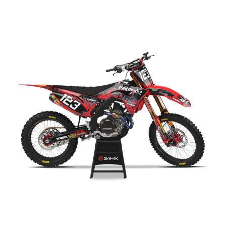 ENJOY Badboy Komplett Dekalkit med Nummerplåtsdekaler - Honda XR 600R 1985-2000