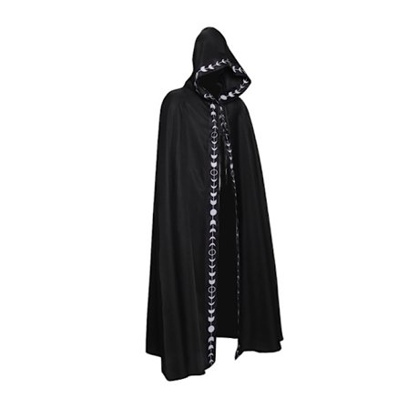Halloweencos Trykt kappe middelalder renessanse kostyme film og tv kostyme kappe