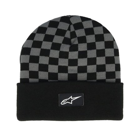 Alpinestars - Noir cuff Bonnet - Checkerd Bn Black/Charcoal Cuff @ Hatstore