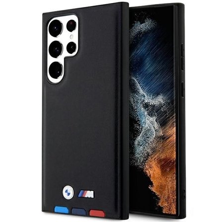 BMW BMHCS23L22PTDK S23 Ultra S918 sort/sort Læder Stempel Tricolor