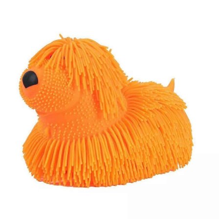 TPR Stress Pinch Joy Barn Stress Dragleksak Lång Hårboll Mjuk Silikon Ventil Gåva