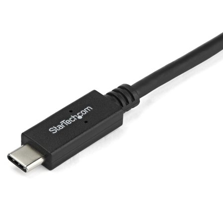 StarTech 3.3 ft / 1 m USB-C to DVI Cable - USB Type-C Video Adapter Cable - 1920 x 1200 - Black (CDP2DVIMM1MB) - USB / DVI-kabel - 24 pin USB-C til