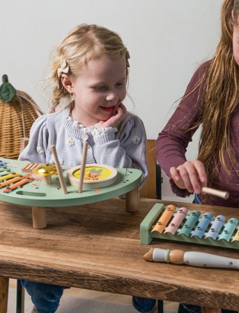 Dantoy Multi Music Set Wooden In Gift Box 5 Parts - Multi/patterned - 27.2X15.8X5CM