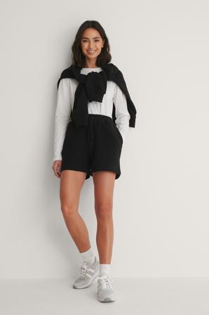 Handpicked x NA-KD Short De Survêtement Décontracté - Shorts - Noir - X-Small