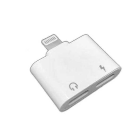 Adapter 2-I-1mini Lightning adapter för IPHONE XS MAX/XS/XR Vit