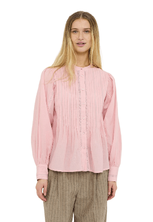 Soft Rebels Srtahnee Shirt Gots - Bleached Mauve Blusar Dam Rosa XL