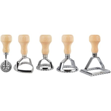 FicyvlroForm med trähandtag och räfflad kant (5-pack)