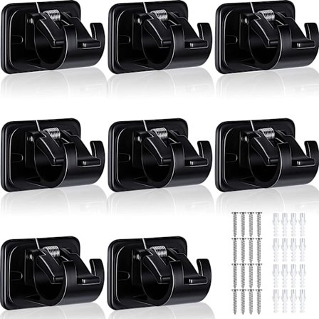 8 stk selvklebende gardinstangbraketter gardinkrokholdere