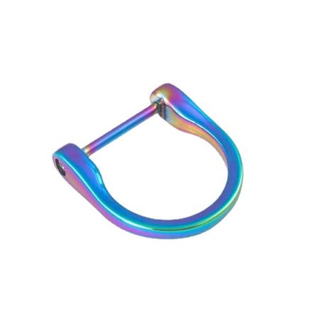 Titanium Nøglering D-Ringe til Nøgleringe Heavy Duty med Skruehængsel Bil Nøglering, 10 Styk