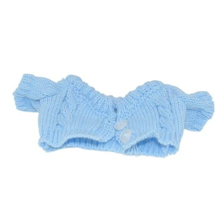 20cm Dockkläder Minitröja Cardigan BLÅ blue