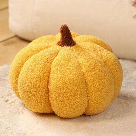 Halloween græskar pude plys hjemmedekorationer yellow