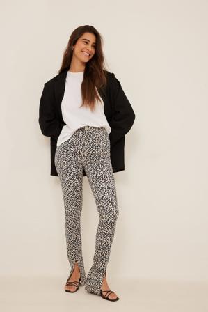 NA-KD Jean slim avec fente sur les jambes - Jean skinny - Multicolore - EU 32